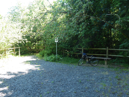...except that there is a bench

This is where we need the trestle to span Deep Creek ravine. Hint, hint